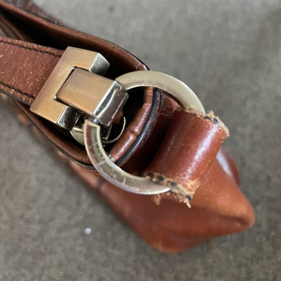 Etienne Aigner patchwork horsebit accent leather bag - Picture 8 of 9